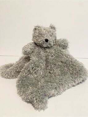 Blankets & Beyond Gray Puppy Dog Wolf Lovey Fuzzy Security Blanket Baby Fur Boy